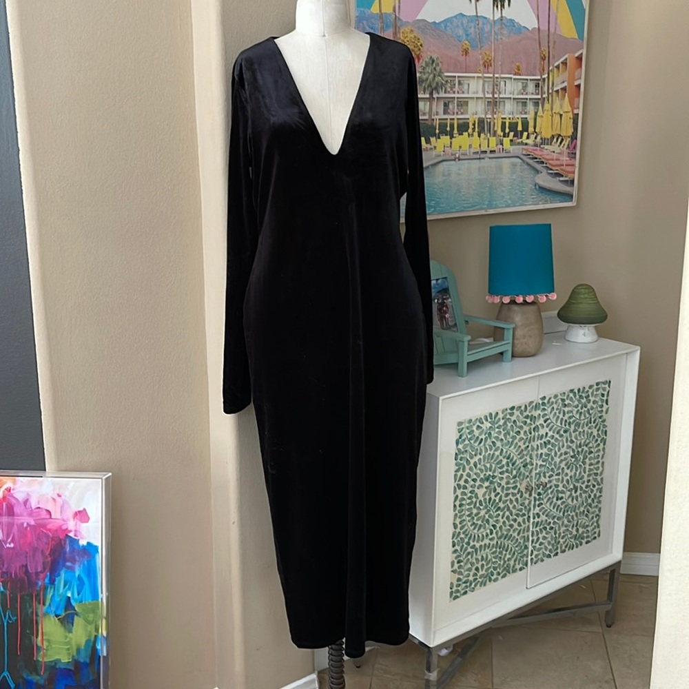 Good American Black Maxi Dress